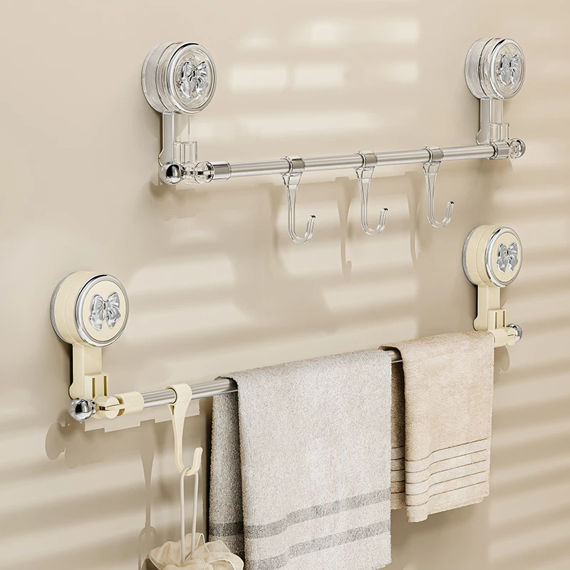 Stainless Steel Suction Cup Towel Rack Drill-Free Bathroom Organizer with Single Bar Hook for Shower Toilet Bath Towel
Stainless Steel Suction Cup Towel Rack Drill-Free Bathroom Organizer with Single Bar Hook for Shower Toilet Bath Towel