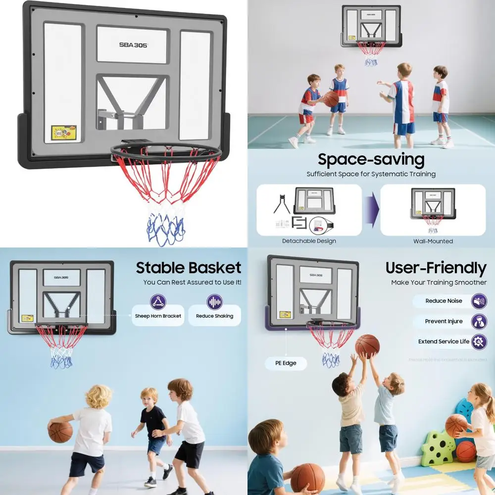 Durable Wall-Mounted Basketball Hoop with Shatter-Proof PET Backboard and Competition-Grade Rim Combo
Durable Wall-Mounted Basketball Hoop with Shatter-Proof PET Backboard and Competition-Grade Rim Combo