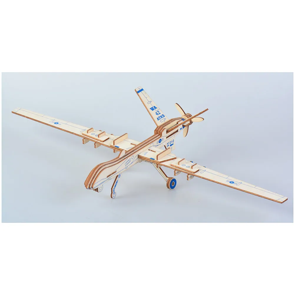 3D Wood Puzzle Assemble Educational DIY Unmanned Reconnaissance Drone Improve Imagination Enhance Muscle Exercise Cognitive Fun
3D Wood Puzzle Assemble Educational DIY Unmanned Reconnaissance Drone Improve Imagination Enhance Muscle Exercise Cognitive Fun