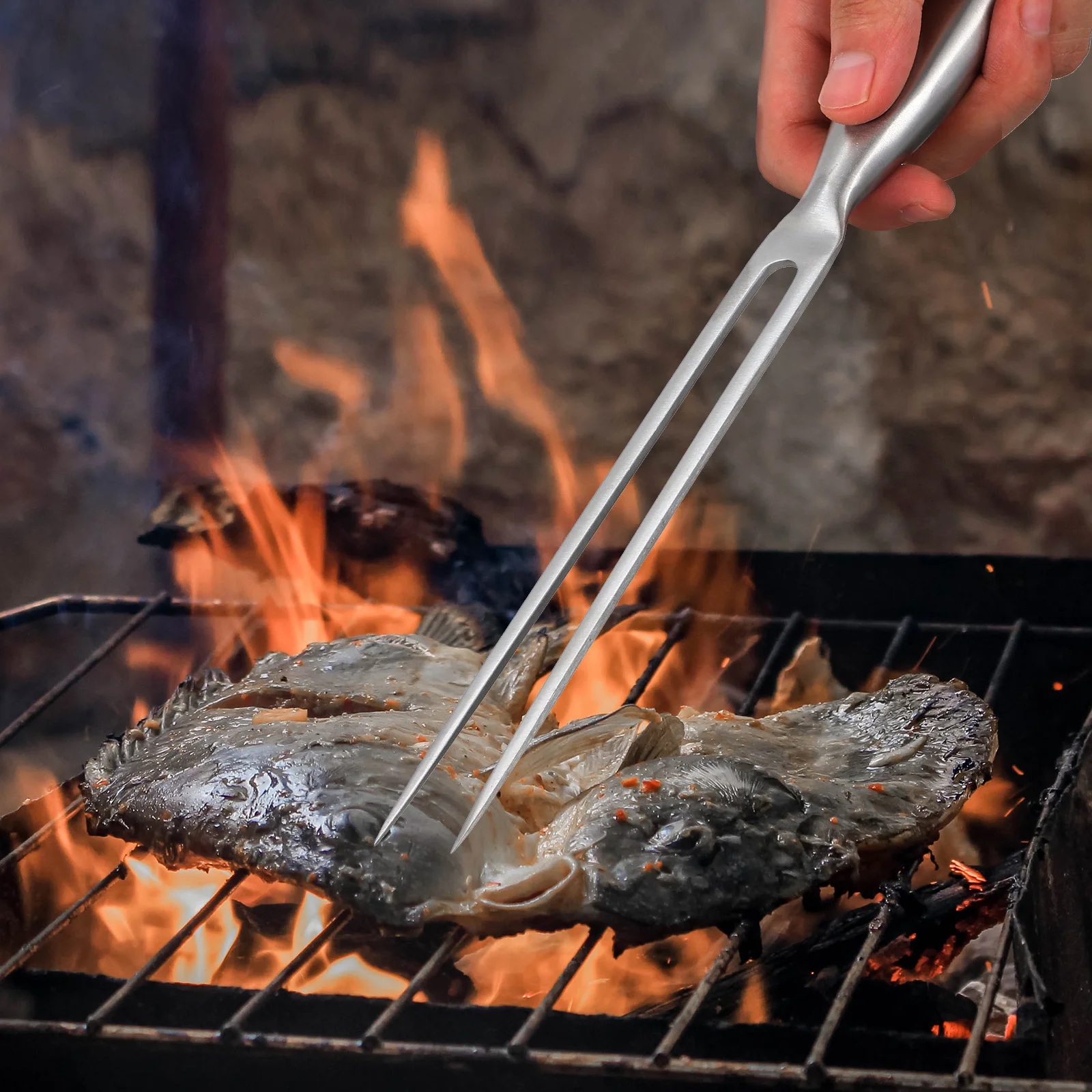 2 Pcs BBQ Fork 29cm Stainless Steel 33cm Wood H Grilling Tool Meat Serving Roasting Stick Carving Fork Barbecue
2 Pcs BBQ Fork 29cm Stainless Steel 33cm Wood H Grilling Tool Meat Serving Roasting Stick Carving Fork Barbecue