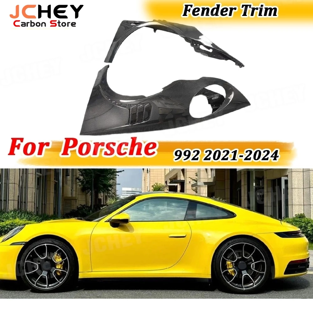JCHEY Carbon Fiber Car Front Bumper Side Fender Fin Splitters Spoiler for Porsche 992 2021-2024 FRP Bodykits Accessories
JCHEY Carbon Fiber Car Front Bumper Side Fender Fin Splitters Spoiler for Porsche 992 2021-2024 FRP Bodykits Accessories