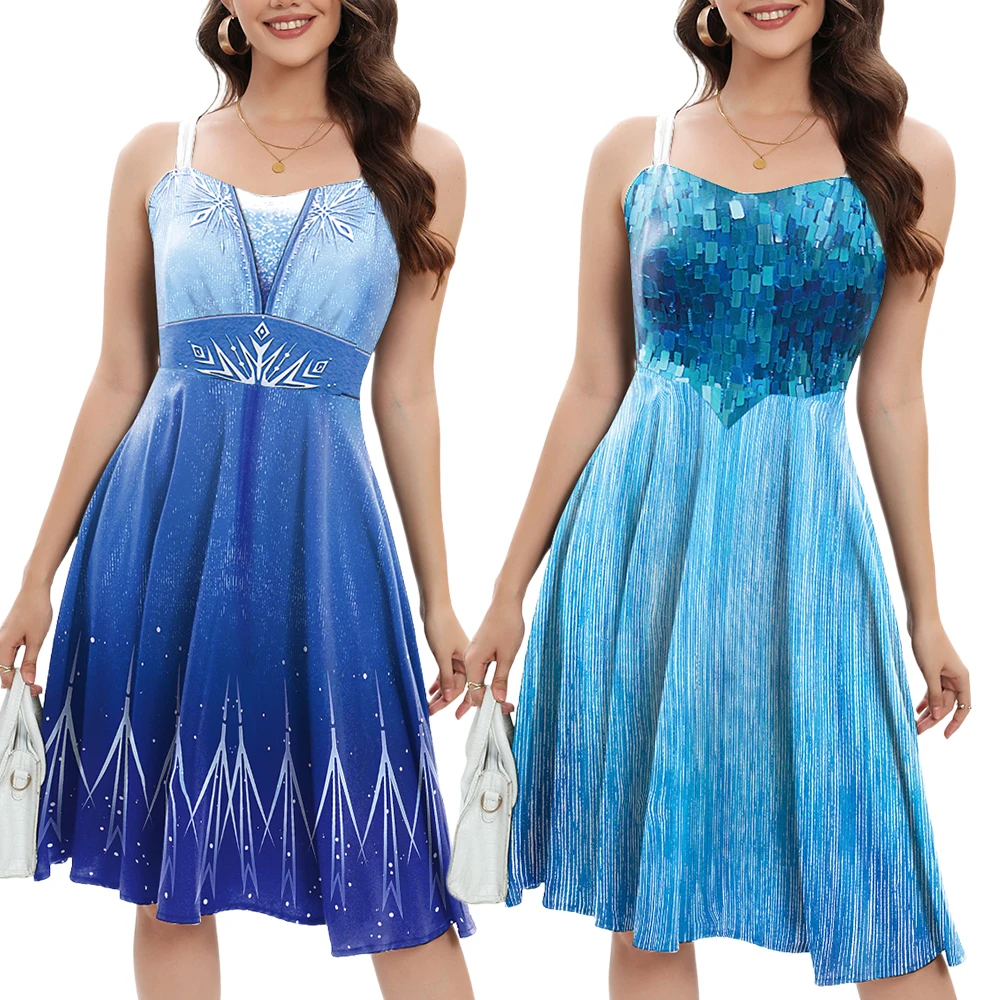 Костюмы для косплея Эльзы, наряды для ролевых игр на Хэллоуин, карнавальная вечеринка, аниме, костюмы королевы и принцессы, нарядное платье без рукавов Эльзы 
Костюмы для косплея Эльзы, наряды для ролевых игр на Хэллоуин, карнавальная вечеринка, аниме, костюмы королевы и принцессы, нарядное платье без рукавов Эльзы