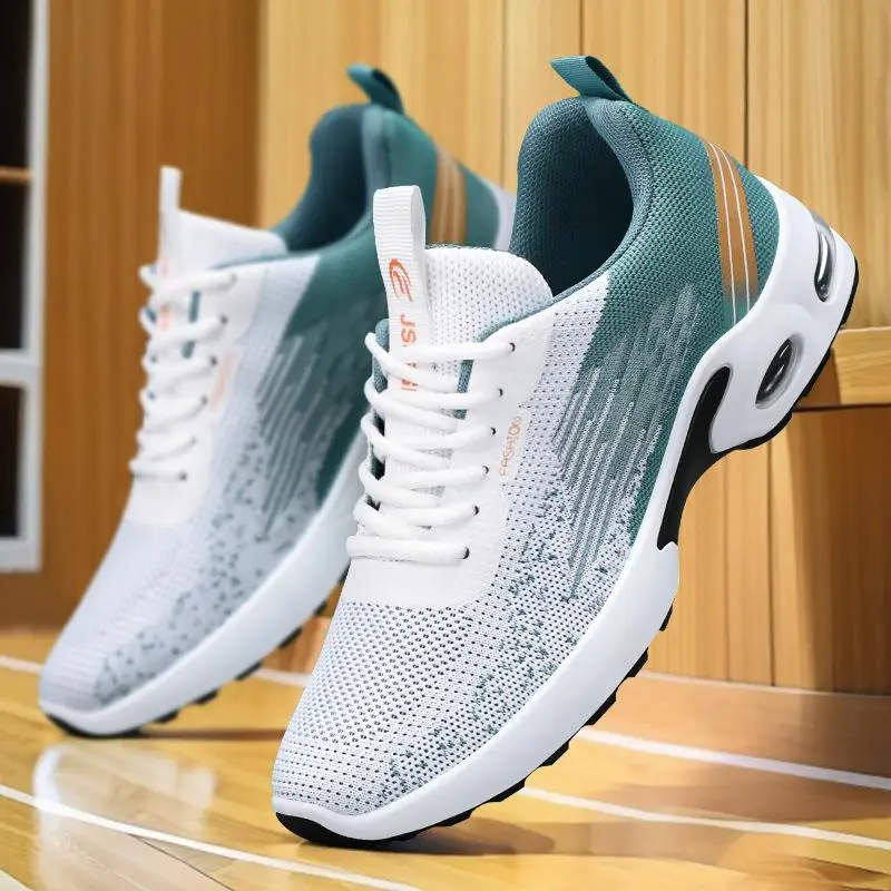 Men's Spring New Soft Bottom Air Cushion Sports Single Shoes Fly Knitting Shoes Comfortable Breathable Casual Outdoor Shoes
Men's Spring New Soft Bottom Air Cushion Sports Single Shoes Fly Knitting Shoes Comfortable Breathable Casual Outdoor Shoes
