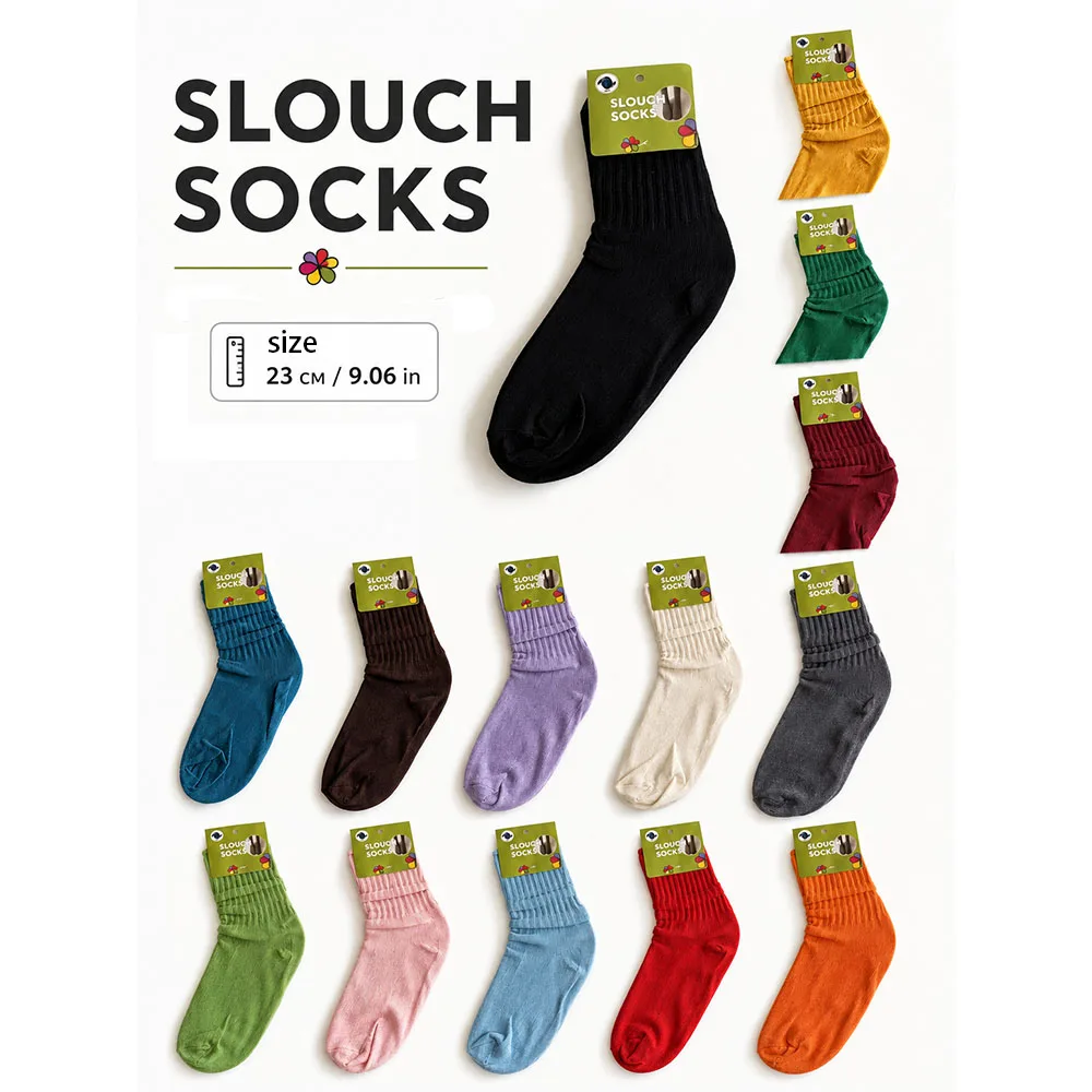 6 Pairs Men's Loose Fit Cotton Socks Breathable Moisture Wicking Anti Odor Casual Mid Calf Crew Socks Large Size 15 Colors Gift
6 Pairs Men's Loose Fit Cotton Socks Breathable Moisture Wicking Anti Odor Casual Mid Calf Crew Socks Large Size 15 Colors Gift