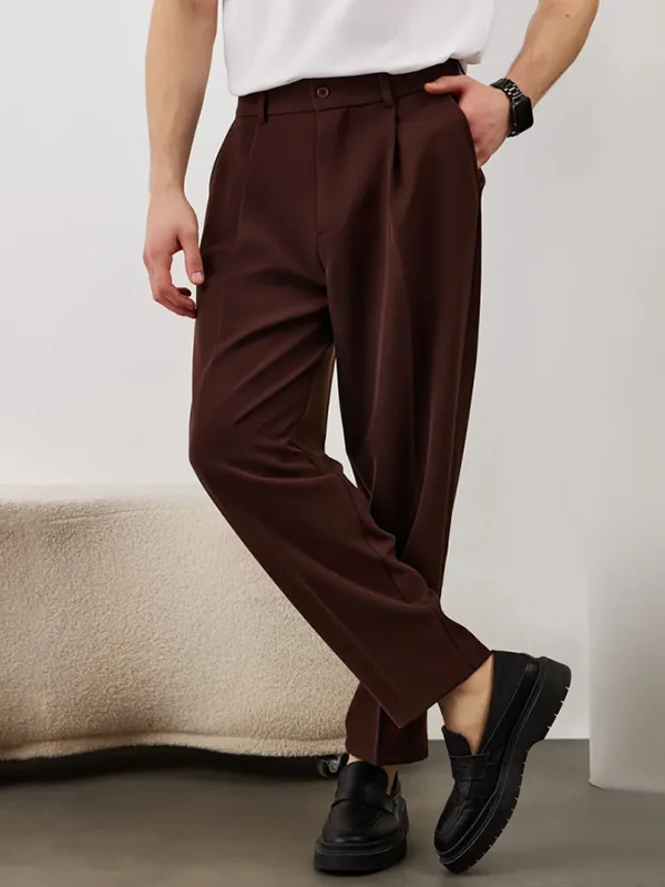 Мужские прямые брюки для костюма, формальные, струящиеся, приталенные, в западном стиле, длинные, молодежные, из полиэстера, новинка, весенний сезон
Мужские прямые брюки для костюма, формальные, струящиеся, приталенные, в западном стиле, длинные, молодежные, из полиэстера, новинка, весенний сезон