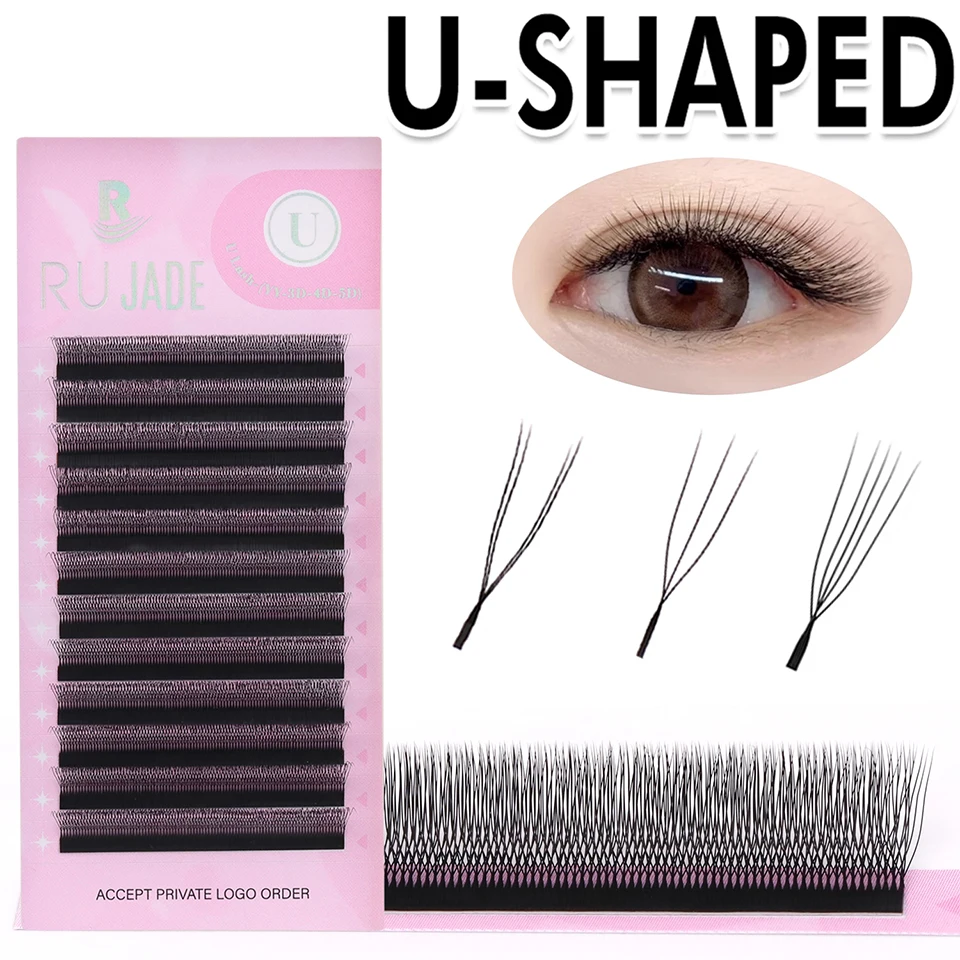 Rujade U-Shaped YY 3D 4D 5D W Eyelash Extensions New Style U Lashes Extension Mink Premade Volume Fans Individual False Lashes
Rujade U-Shaped YY 3D 4D 5D W Eyelash Extensions New Style U Lashes Extension Mink Premade Volume Fans Individual False Lashes