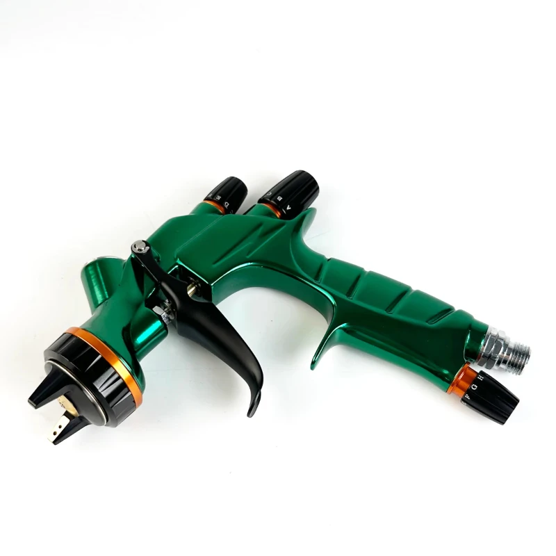 Air spray gun for automobile repair, 1.3mm high atomization 600mL gravity air supply
Air spray gun for automobile repair, 1.3mm high atomization 600mL gravity air supply