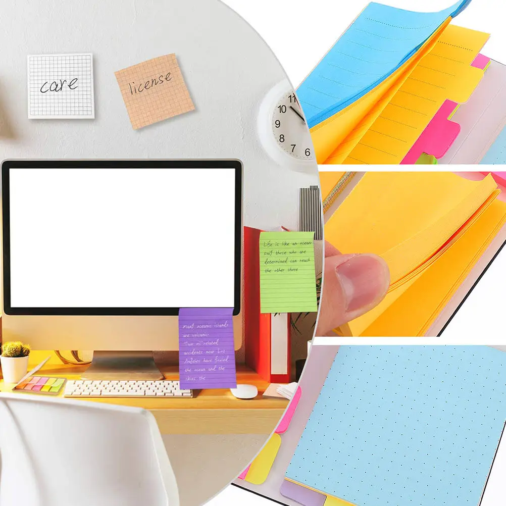 1 Book Sticky Memo Pads Creative Design Smooth Writing Protective Adhesive Notes for Office School Memo Pads
1 Book Sticky Memo Pads Creative Design Smooth Writing Protective Adhesive Notes for Office School Memo Pads