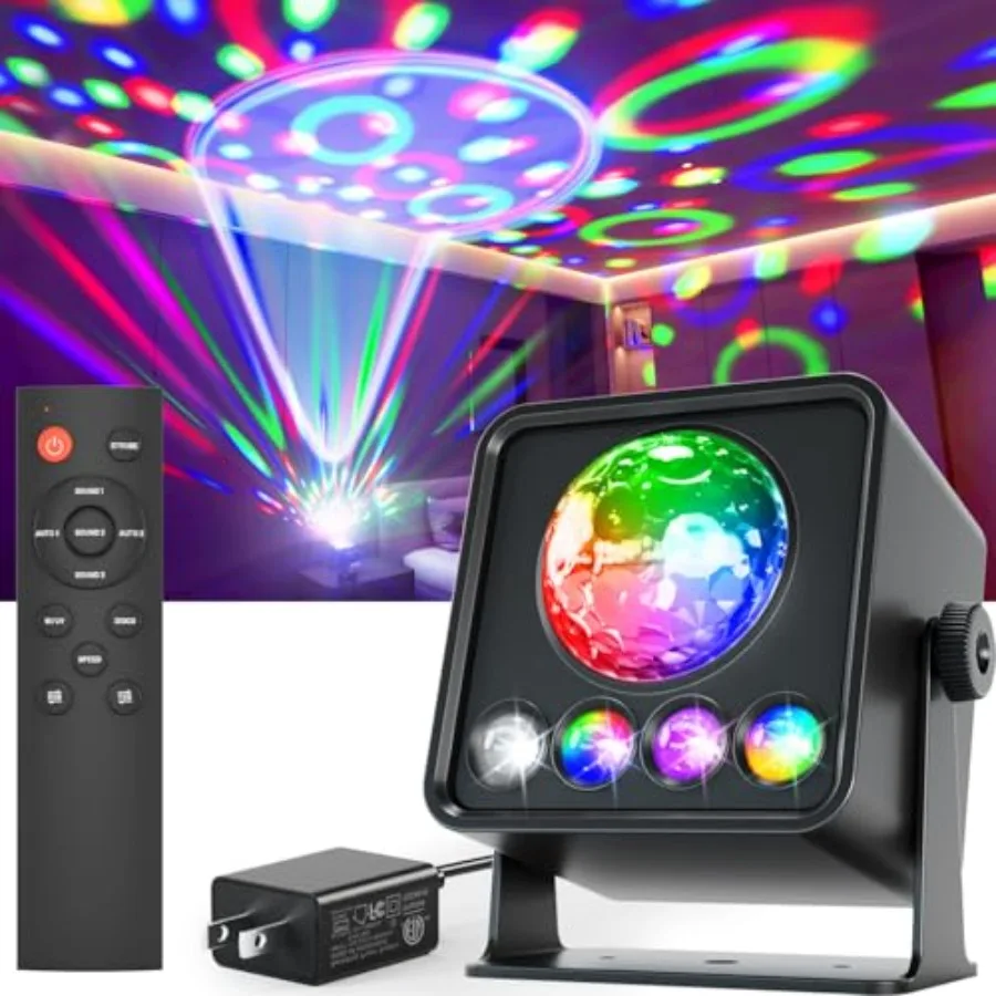 Sunset Lamp Disco Ball Party Lights, Dj Disco Light with Sound Activated Strobe Light Stage Lights for Birthday Home Room Dance
Sunset Lamp Disco Ball Party Lights, Dj Disco Light with Sound Activated Strobe Light Stage Lights for Birthday Home Room Dance