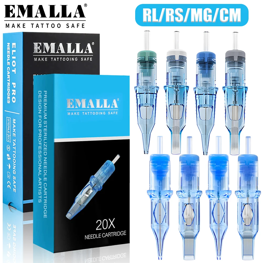 20pcs EMALLA ELIOT Disposable Tattoo Cartridge Needles RL RS MG CM Safety Sterilize Tattoo Needles for Cartridge Tattoo Machine
20pcs EMALLA ELIOT Disposable Tattoo Cartridge Needles RL RS MG CM Safety Sterilize Tattoo Needles for Cartridge Tattoo Machine