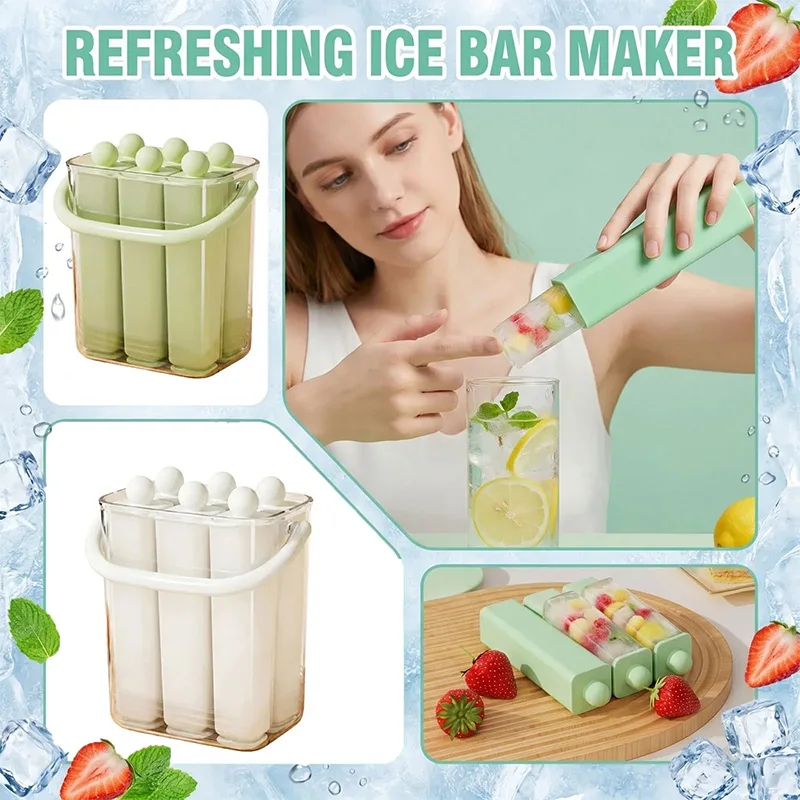 Food Grade Silicone Ice Cream Set Ice Cube Mold Household Kitchen Tools Summer Homemade Ice Cream And Ice Drink Easy To Demold
Food Grade Silicone Ice Cream Set Ice Cube Mold Household Kitchen Tools Summer Homemade Ice Cream And Ice Drink Easy To Demold