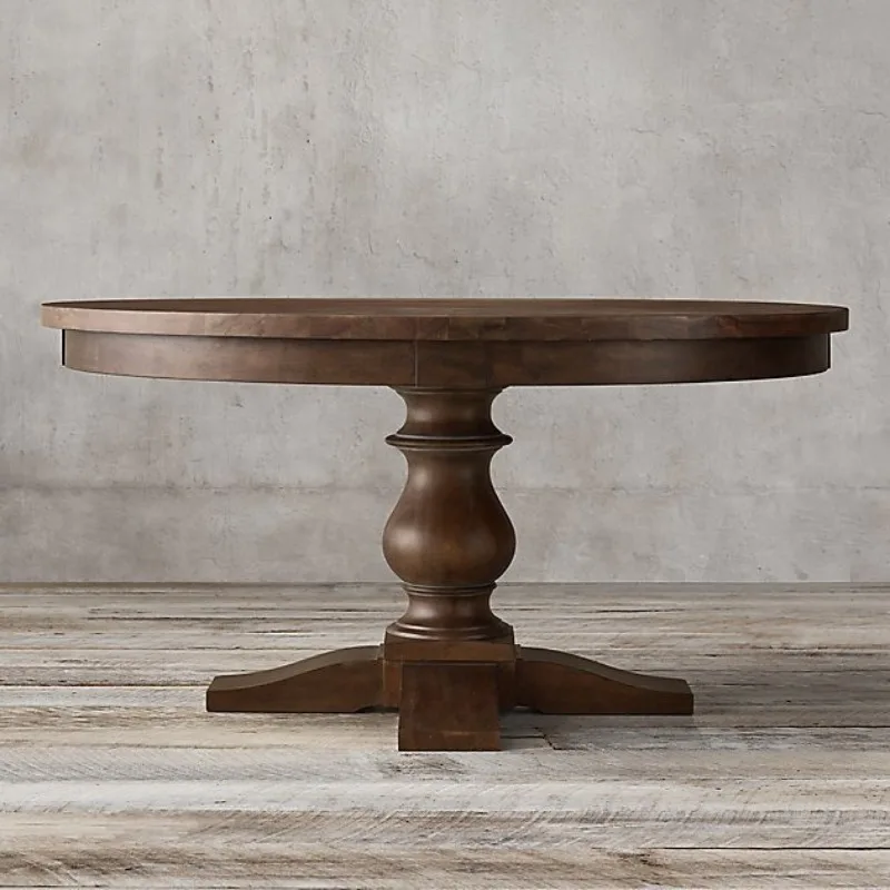 Solid wood household round dining table wabi safeng small apartment restaurant 6 people dining table
Solid wood household round dining table wabi safeng small apartment restaurant 6 people dining table
