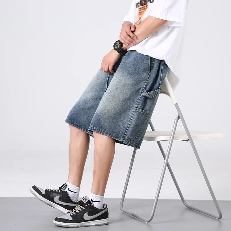 Summer Thin Jeans, Street Loose Work Clothes, Jeans Shorts, Fashionable Large Pockets, Patchwork Casual Capris
Summer Thin Jeans, Street Loose Work Clothes, Jeans Shorts, Fashionable Large Pockets, Patchwork Casual Capris