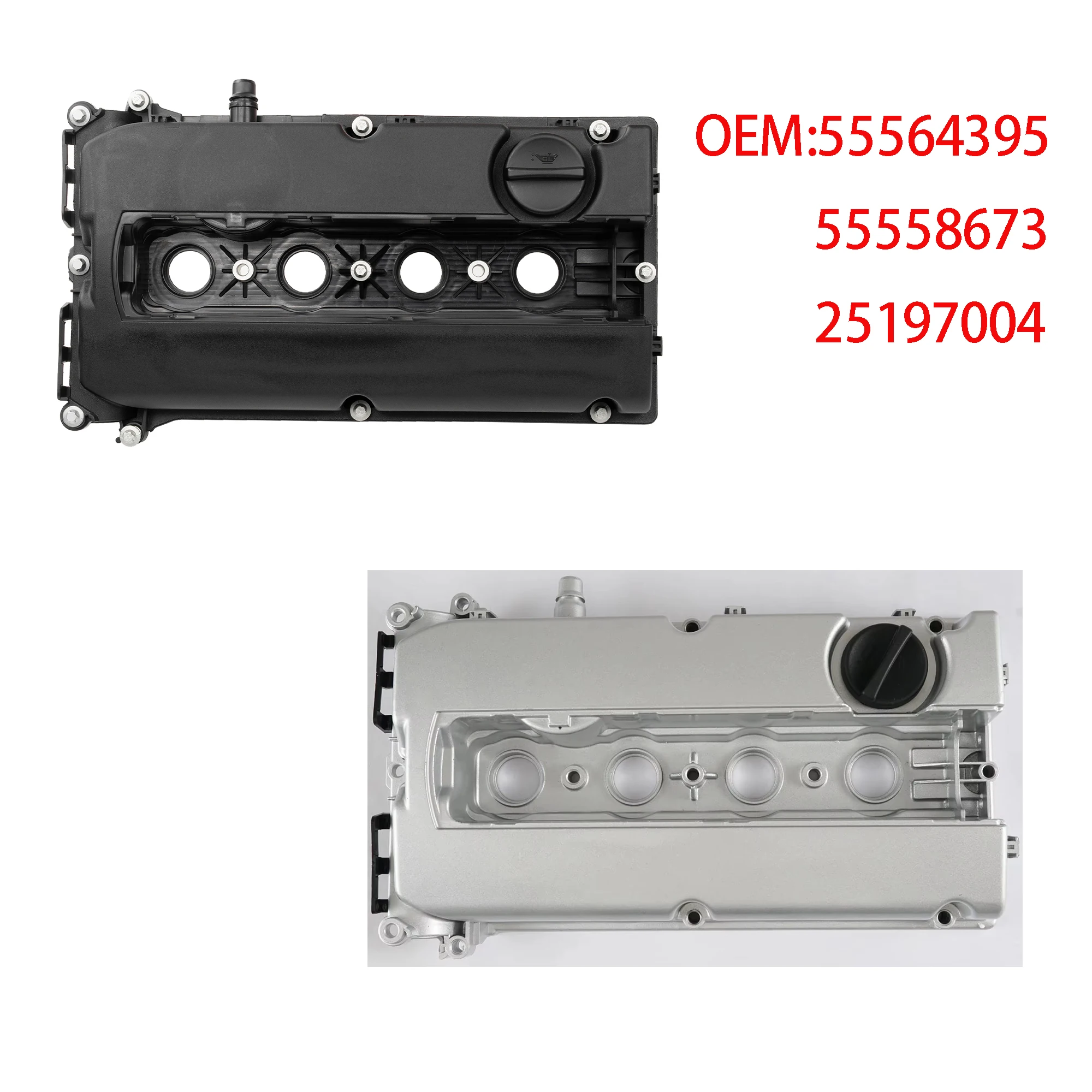 55564395 Plastic Engine Valve Cover Suitable for Aluminum GM OPEL 2008 Saturn Astra XR 1.8L L4 - Gas Chevrolet Sonic Cruze 1.8L
55564395 Plastic Engine Valve Cover Suitable for Aluminum GM OPEL 2008 Saturn Astra XR 1.8L L4 - Gas Chevrolet Sonic Cruze 1.8L