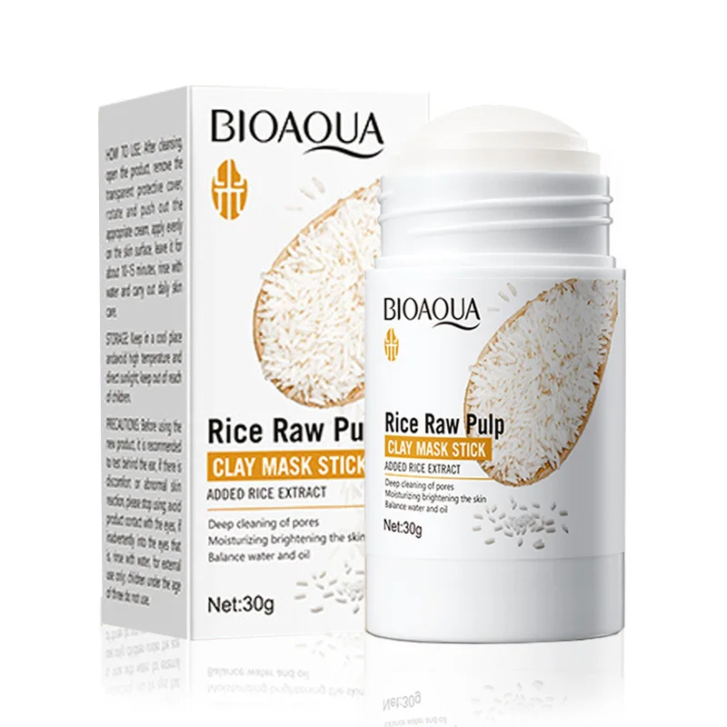 BIOAQUA White Rice Face Mask Stick Mud Facial Masks Moisturizing Blackhead Removal Firming Clay Mask Face Skin Care Products
BIOAQUA White Rice Face Mask Stick Mud Facial Masks Moisturizing Blackhead Removal Firming Clay Mask Face Skin Care Products