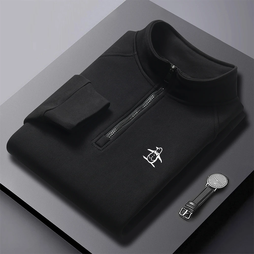 Мужская и женская рубашка-поло с длинным рукавом, на молнии, с воротником-стойкой, хлопковая дышащая Повседневная Классическая однотонная брендовая рубашка для гольфа, осень 2024
Мужская и женская рубашка-поло с длинным рукавом, на молнии, с воротником-стойкой, хлопковая дышащая Повседневная Классическая однотонная брендовая рубашка для гольфа, осень 2024