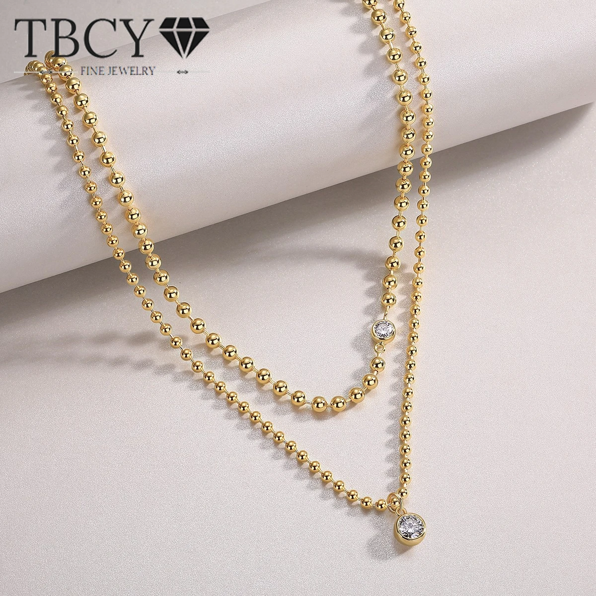 TBCYD D Color Beads Double Necklace Moissanite Chain For Women S925 Sterling Silver Necklace Chain Wedding Fine Jewelry
TBCYD D Color Beads Double Necklace Moissanite Chain For Women S925 Sterling Silver Necklace Chain Wedding Fine Jewelry
