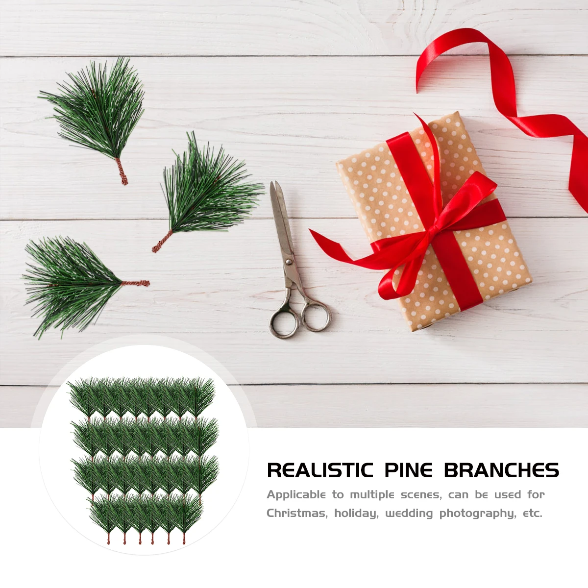 30 pcs Realistic Pine Branches Simulated Plants Versatile Decorative Ornaments For Christmas Holiday Wedding Photography Green
30 pcs Realistic Pine Branches Simulated Plants Versatile Decorative Ornaments For Christmas Holiday Wedding Photography Green