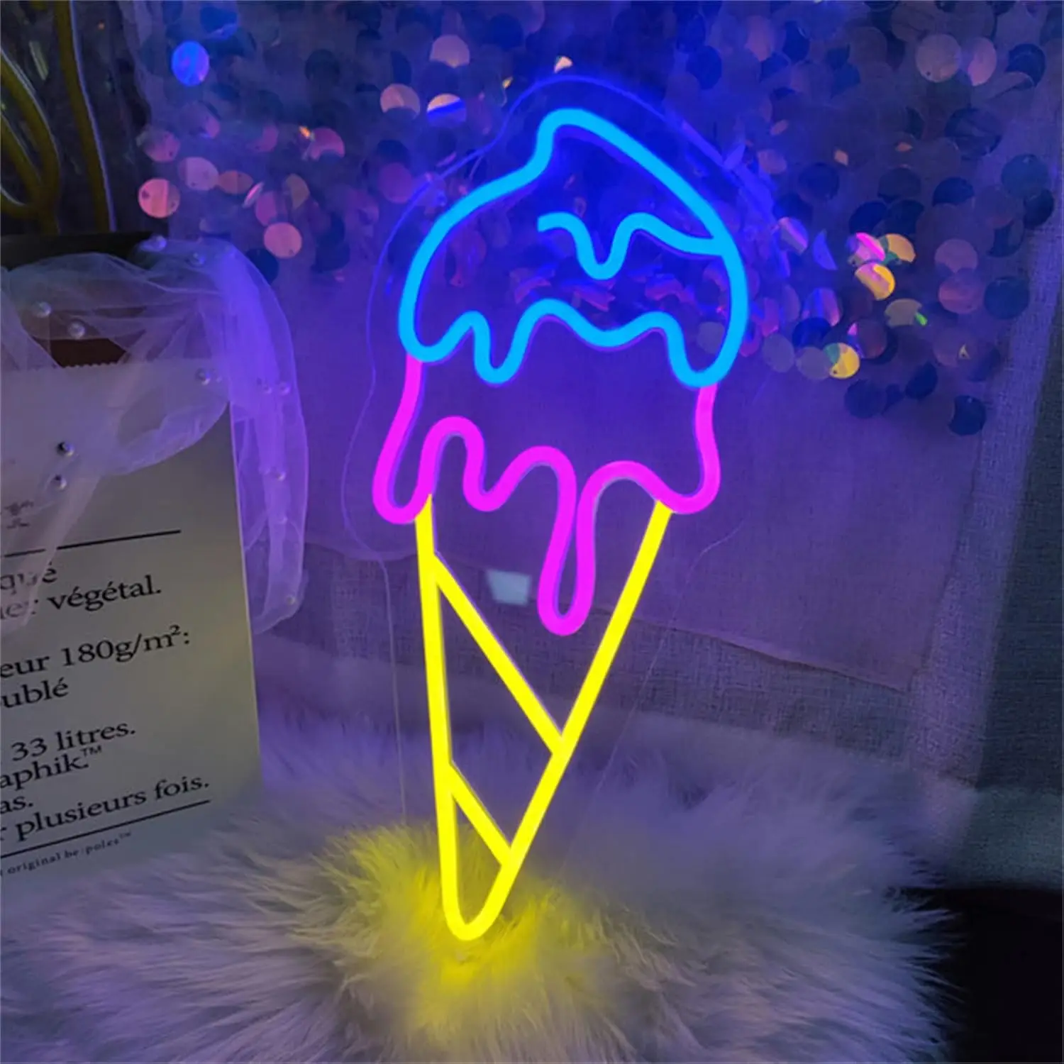 Ice Cream Neon Sign for Wall Decor, Ice Cream Led Neon Light for Living room Decor,Shop, Party,Wedding,Birthday Party,Gifts
Ice Cream Neon Sign for Wall Decor, Ice Cream Led Neon Light for Living room Decor,Shop, Party,Wedding,Birthday Party,Gifts