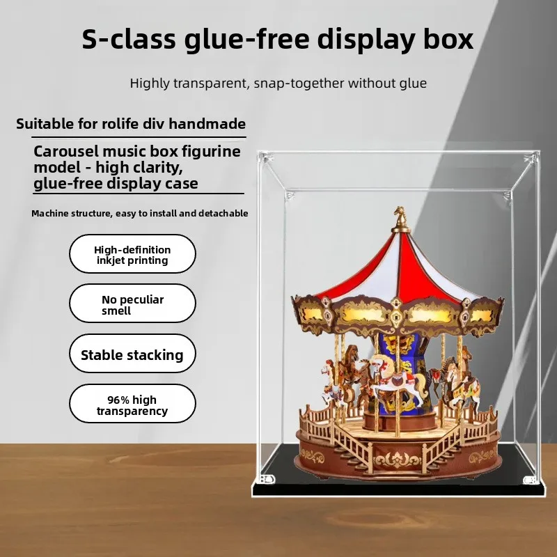 Suitable for ROLIFE Carousel Music Box DIY Handmade Music Box Acrylic Dustproof Display Figure Storage Box
Suitable for ROLIFE Carousel Music Box DIY Handmade Music Box Acrylic Dustproof Display Figure Storage Box