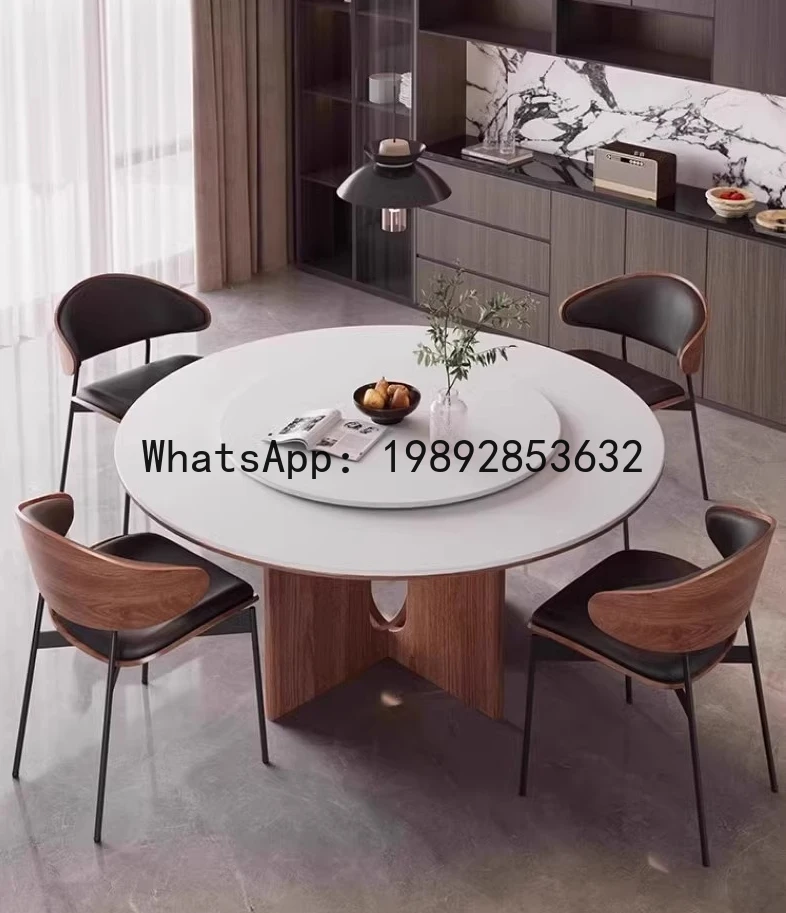 Cream round solid wood dining table American antique retro French modern simple family
Cream round solid wood dining table American antique retro French modern simple family