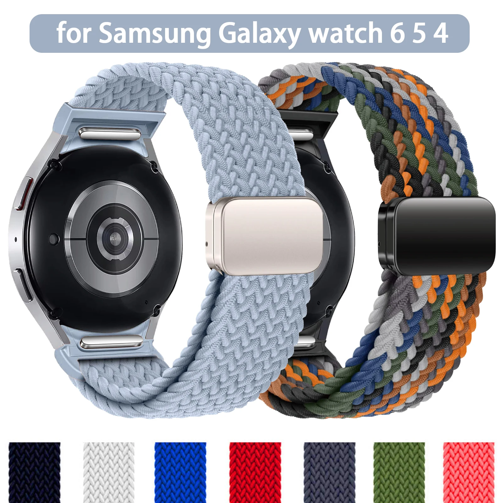 Плетеный ремешок без зазоров для Samsung Galaxy Watch 6 4 5 44 мм 40 мм/5 pro 45 мм с магнитным браслетом watch6 classic 47 мм 43 мм ремешок для часов4
Плетеный ремешок без зазоров для Samsung Galaxy Watch 6 4 5 44 мм 40 мм/5 pro 45 мм с магнитным браслетом watch6 classic 47 мм 43 мм ремешок для часов4