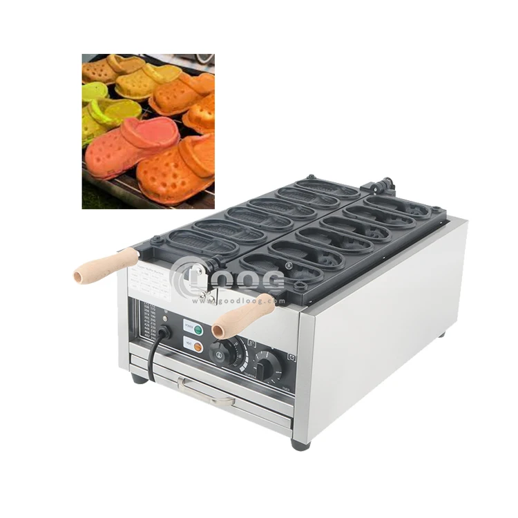 Электрическая вафельница в форме обуви с антипригарным покрытием, коммерческая съедобная вафельная хлебопечка в форме крока, поставщик
Электрическая вафельница в форме обуви с антипригарным покрытием, коммерческая съедобная вафельная хлебопечка в форме крока, поставщик