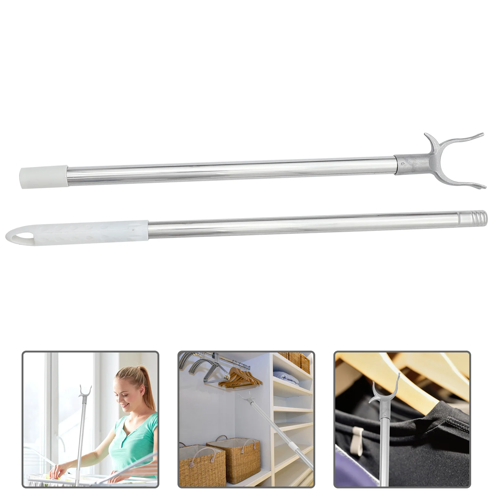 Stainless Steel Clothes Drying Rod Adjustable Length Heavy Duty Closet Pole for Home Use Long Reach Clothing Support
Stainless Steel Clothes Drying Rod Adjustable Length Heavy Duty Closet Pole for Home Use Long Reach Clothing Support