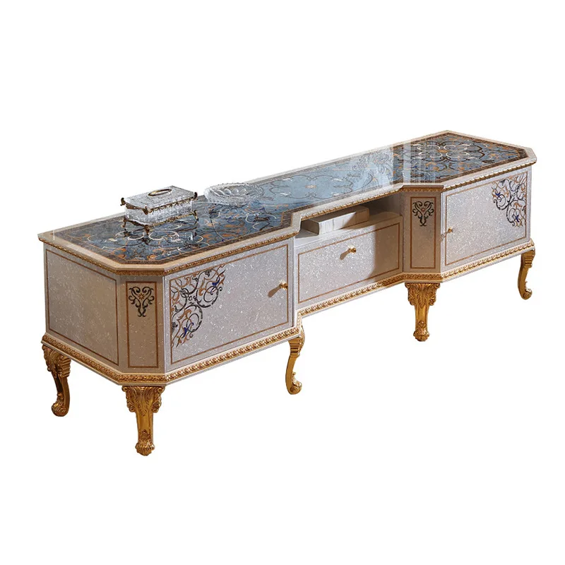 Inlaid shell TV cabinet birch audio-visual cabinet palace villa floor cabinet
Inlaid shell TV cabinet birch audio-visual cabinet palace villa floor cabinet