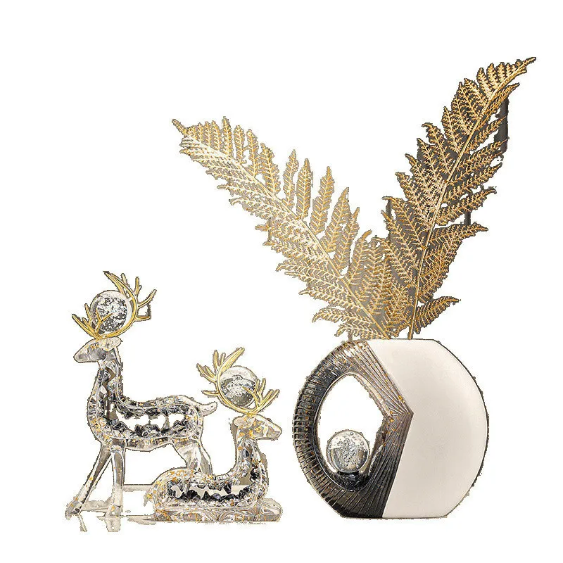 Entrance light luxury crystal vase ornament, living room TV cabinet, housewarming new home
Entrance light luxury crystal vase ornament, living room TV cabinet, housewarming new home