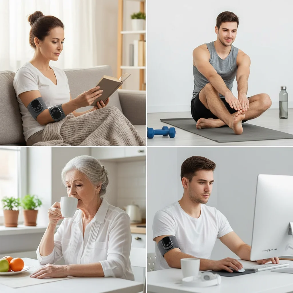 Heating Ankle Massage Belt Electric Hot Compress Vibration Massage Hand Wrist & Foot Ankle Guard Band Carpal Wrap Support Brace
Heating Ankle Massage Belt Electric Hot Compress Vibration Massage Hand Wrist & Foot Ankle Guard Band Carpal Wrap Support Brace