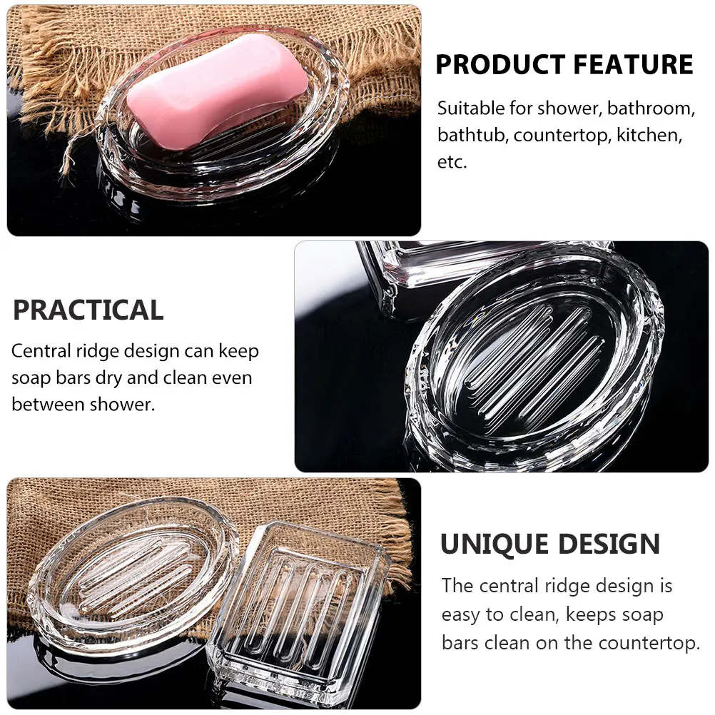 Glass Tray Case Bathroom Travel Container Compact Soap Boxes For Homemade Soap Home Goods Storage Solution
Glass Tray Case Bathroom Travel Container Compact Soap Boxes For Homemade Soap Home Goods Storage Solution