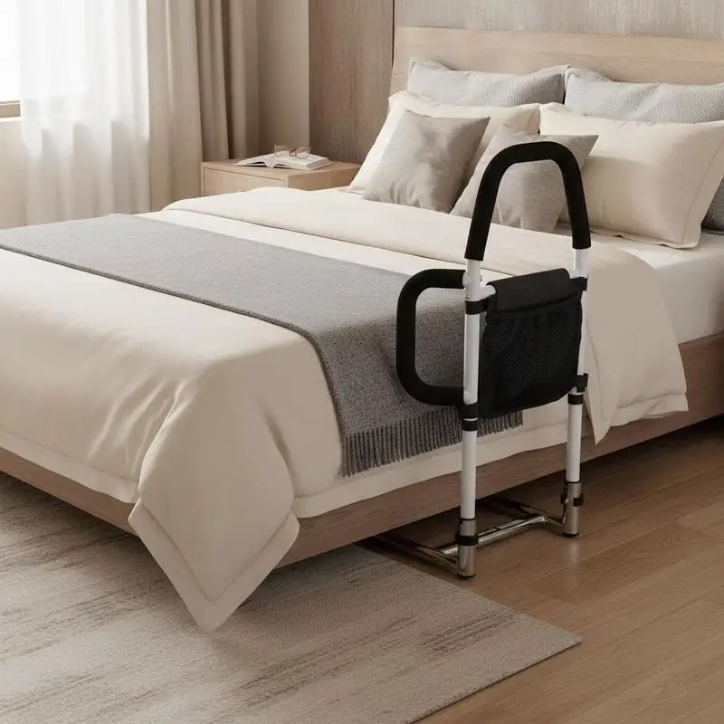 Free Shipping-Bedside Safety Guardrail Adjustable Height For Bedroom Home Care Rehabilitation, Carbon Steel Pipe PU Padded Handle Assistive
Free Shipping-Bedside Safety Guardrail Adjustable Height For Bedroom Home Care Rehabilitation, Carbon Steel Pipe PU Padded Handle Assistive