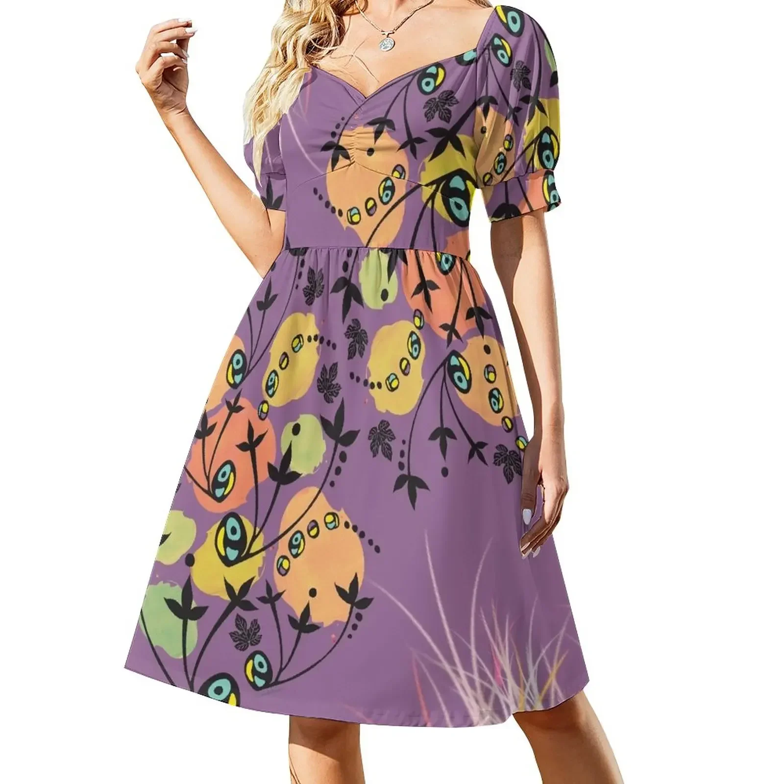 Orange Blob Plant with Purple Background Short-Sleeved Dress luxury dress beach outfits for women summer clothes
Orange Blob Plant with Purple Background Short-Sleeved Dress luxury dress beach outfits for women summer clothes
