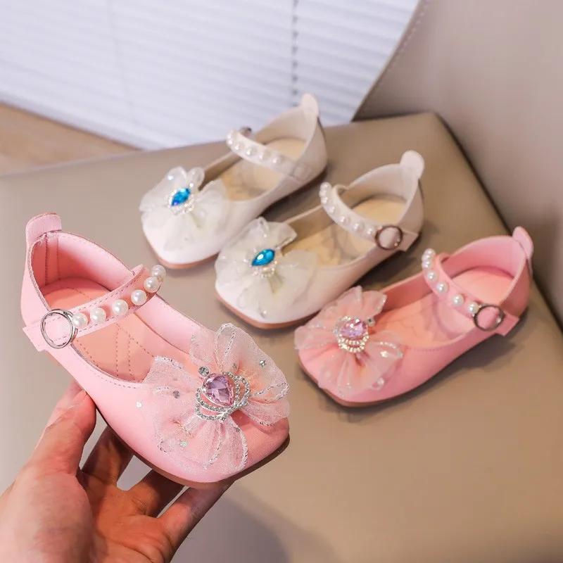 Sweet Princess Mary Jane Shoes for Party Wedding Shows Children Fashion Versatile Crown Bow 2023 Kids Girls Leather Shoes Flat
Sweet Princess Mary Jane Shoes for Party Wedding Shows Children Fashion Versatile Crown Bow 2023 Kids Girls Leather Shoes Flat