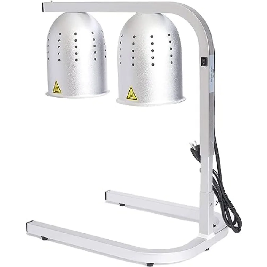 Portable electric food warmer for restaurant kitchen and cafeteria use: aluminum free-standing dual bulb heat lamp with two 250
Portable electric food warmer for restaurant kitchen and cafeteria use: aluminum free-standing dual bulb heat lamp with two 250