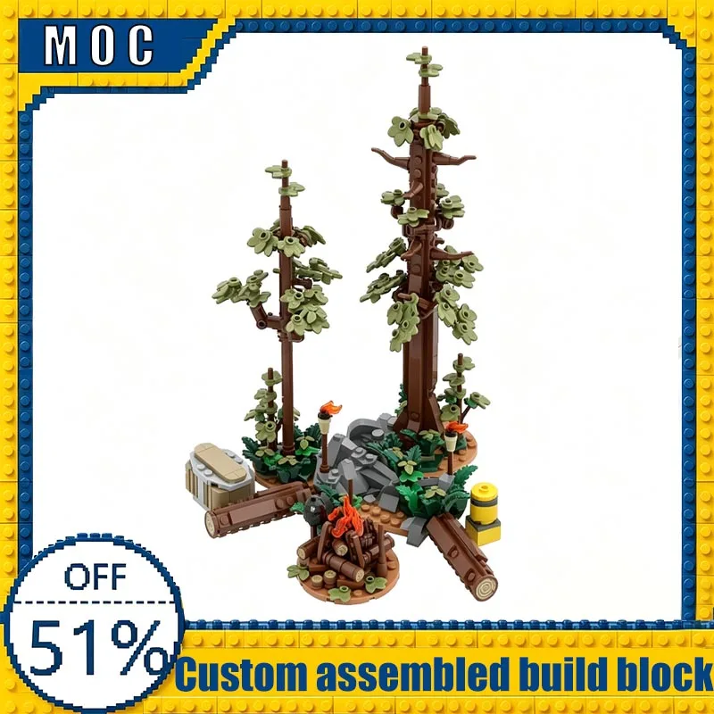 558 PCS 006 Campsite Forest Moon Diorama Model Custom Building Blocks DIY Creative Assembly Educational Toy Boys Birthday Gifts
558 PCS 006 Campsite Forest Moon Diorama Model Custom Building Blocks DIY Creative Assembly Educational Toy Boys Birthday Gifts