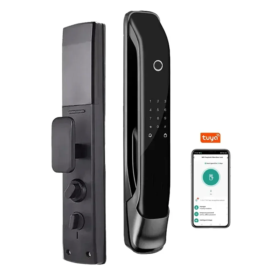 Умный замок Tuya 007, автоматический биометрический замок, RFID IC-карта, Wi-Fi приложение, комбинированный замок для домашней безопасности, отпечаток пальца
Умный замок Tuya 007, автоматический биометрический замок, RFID IC-карта, Wi-Fi приложение, комбинированный замок для домашней безопасности, отпечаток пальца