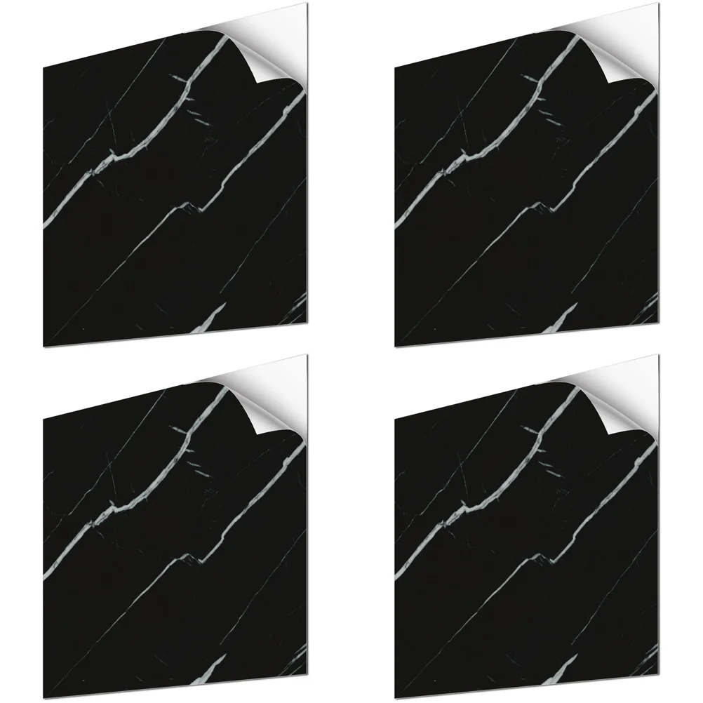 4 Pieces 30x30cm Black Marble Floor Stickers Non Slip Bathroom Kitchen Tiles Self Adhesive PVC Waterproof Tile Decals
4 Pieces 30x30cm Black Marble Floor Stickers Non Slip Bathroom Kitchen Tiles Self Adhesive PVC Waterproof Tile Decals