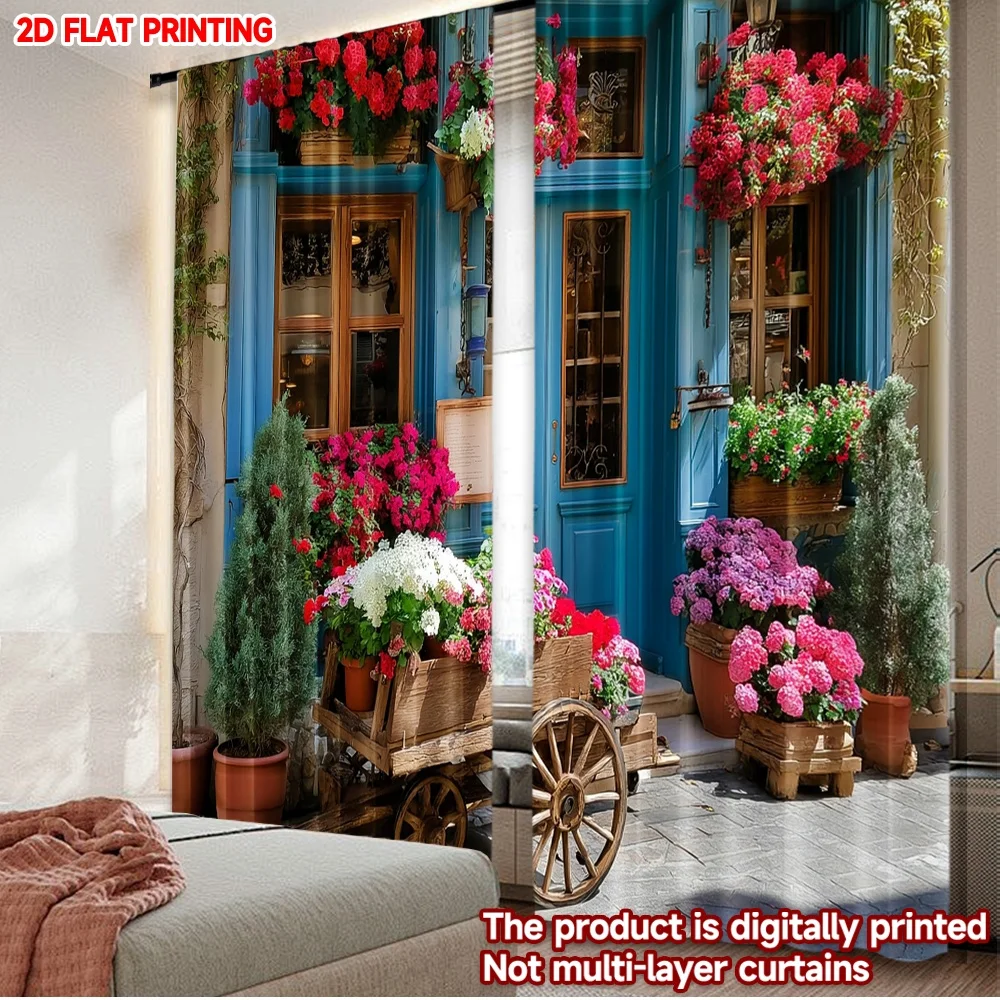 2D flat printing 2pcs Curtains Vintage Italian Town Street Brick Wall Barn Door Country Digital Printed Polyester Drapes Holiday
2D flat printing 2pcs Curtains Vintage Italian Town Street Brick Wall Barn Door Country Digital Printed Polyester Drapes Holiday