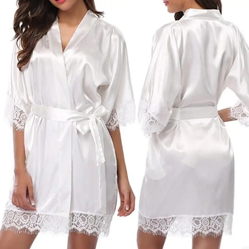 Y3NE кимоно из искусственного ледяного шелка для женщин, одежда для сна с кружевной отделкой, рукавом 3/4, короткий халат с и
Y3NE кимоно из искусственного ледяного шелка для женщин, одежда для сна с кружевной отделкой, рукавом 3/4, короткий халат с и