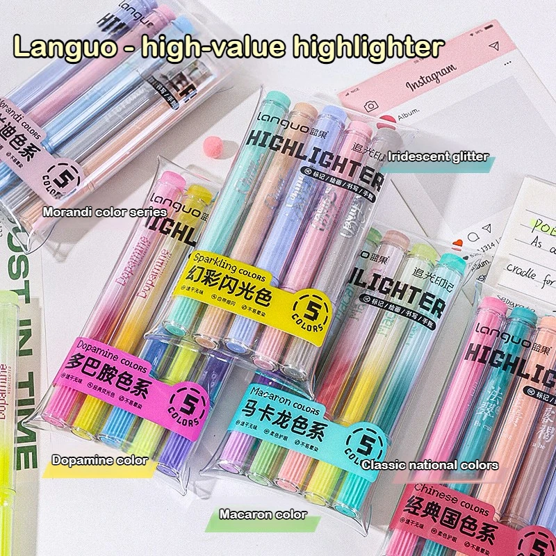 Languo Large Capacity Marker Pen for Highlighting Note Taking Drawing Soft Color Highlighters School Office Supplies Stationery
Languo Large Capacity Marker Pen for Highlighting Note Taking Drawing Soft Color Highlighters School Office Supplies Stationery
