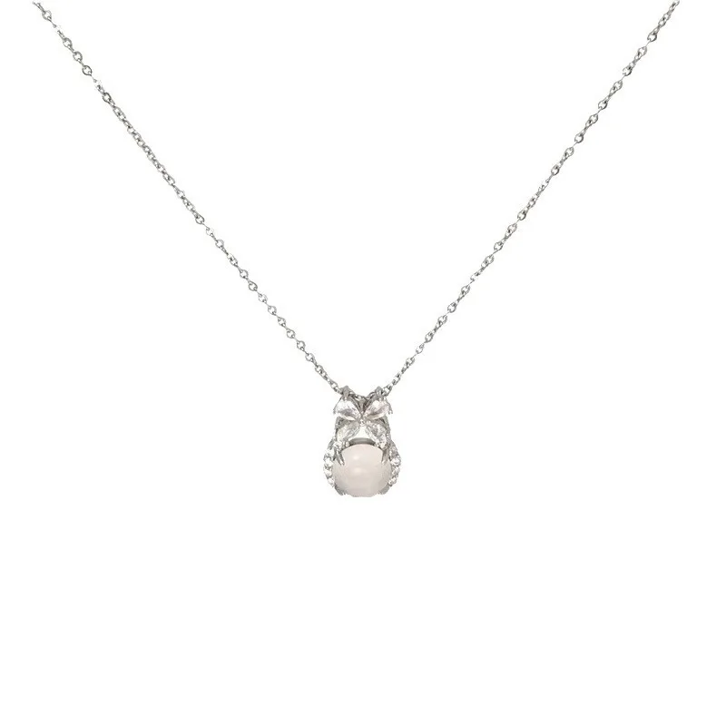 Delicate Cat's Eye Zircon Pendant Necklace Titanium Steel Clavicle Chain Light Luxury Elegant Fashion Women Daily Jewelry Gift
Delicate Cat's Eye Zircon Pendant Necklace Titanium Steel Clavicle Chain Light Luxury Elegant Fashion Women Daily Jewelry Gift