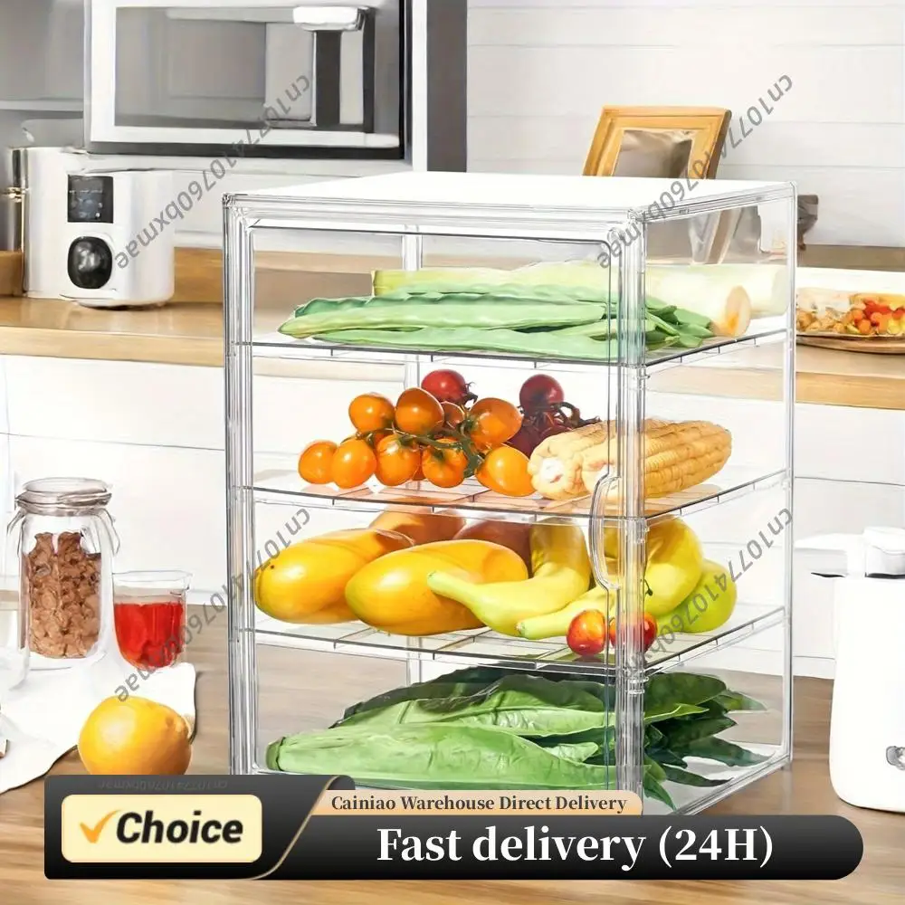 4-Layer Clear Plastic Bread Box Adjustable Bakery Pastry Display Case Countertop Showcase Stand for Weddings Event Fruit Platter
4-Layer Clear Plastic Bread Box Adjustable Bakery Pastry Display Case Countertop Showcase Stand for Weddings Event Fruit Platter