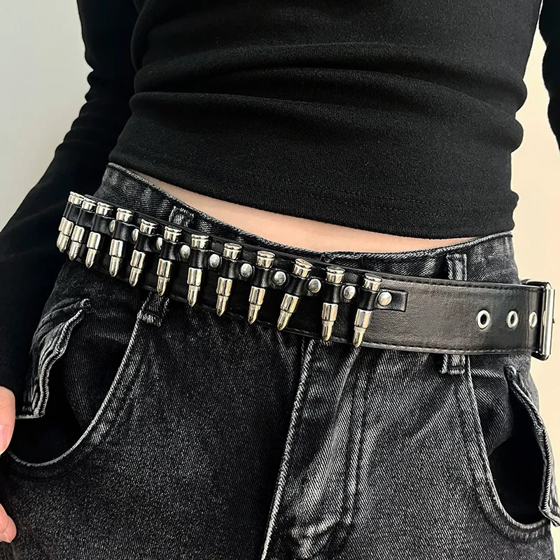 Subcultural Bullet Head European American Rivet Belt Black Hot Girl Punk Personalized Men's Women's Jeans Belt
Subcultural Bullet Head European American Rivet Belt Black Hot Girl Punk Personalized Men's Women's Jeans Belt
