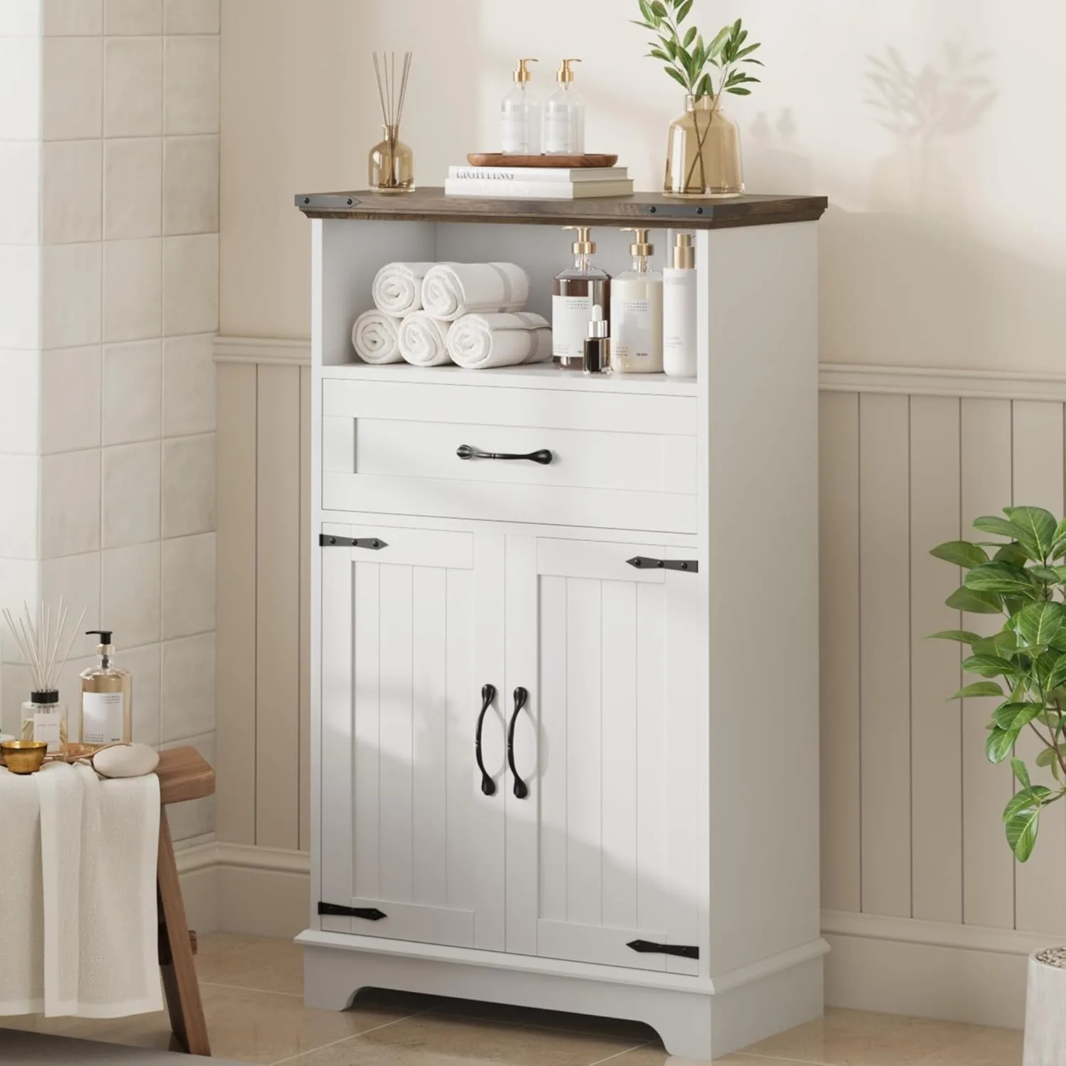 Bathroom Storage Cabinet Farmhouse for Kitchen Living Room Entryway Cabinet
Bathroom Storage Cabinet Farmhouse for Kitchen Living Room Entryway Cabinet