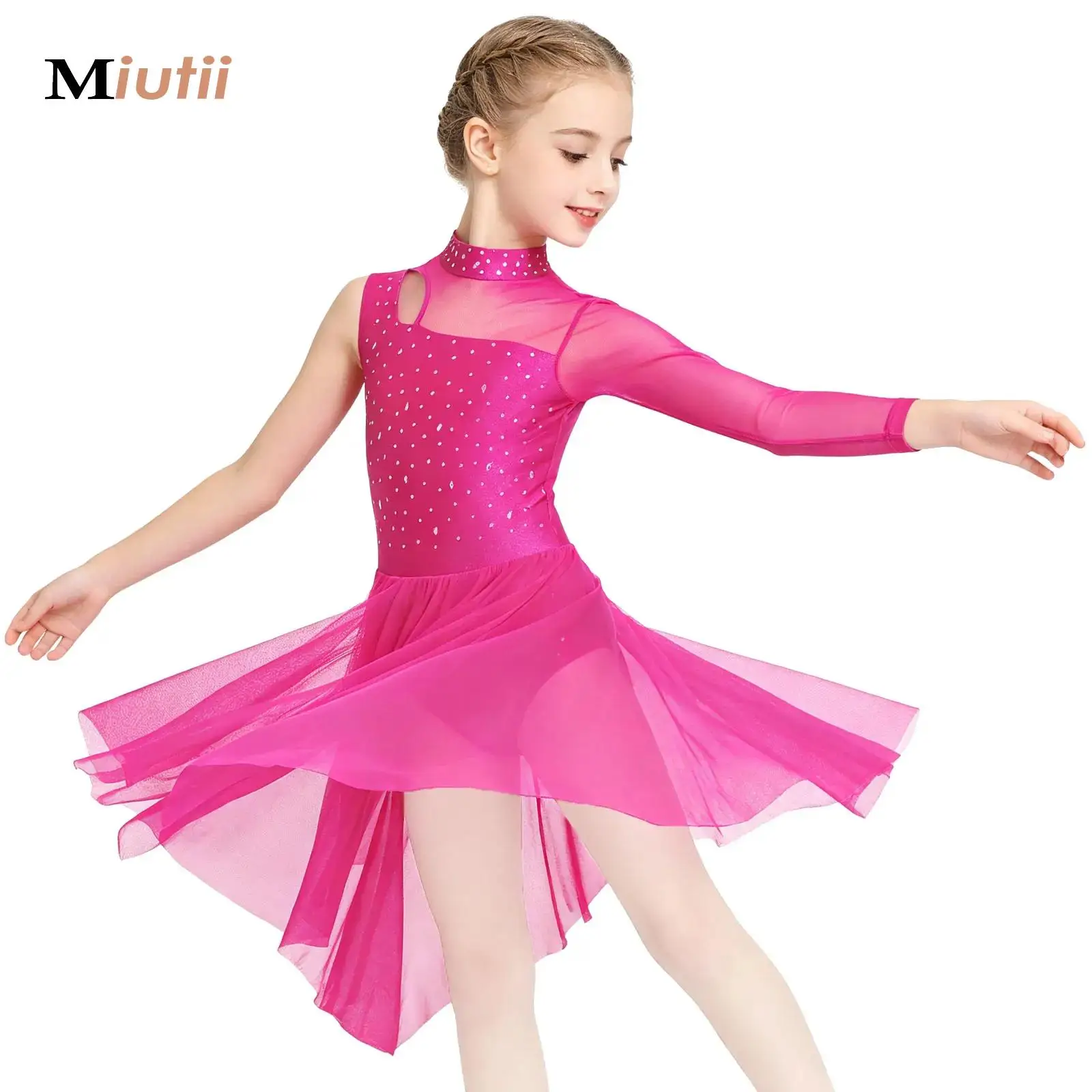 Kids Girls Mesh Shiny Rhinestones Rhythmic Gymnastics Side Split Ballet Modern Lyrical Dance Dress Performance Clothes Dancewear
Kids Girls Mesh Shiny Rhinestones Rhythmic Gymnastics Side Split Ballet Modern Lyrical Dance Dress Performance Clothes Dancewear