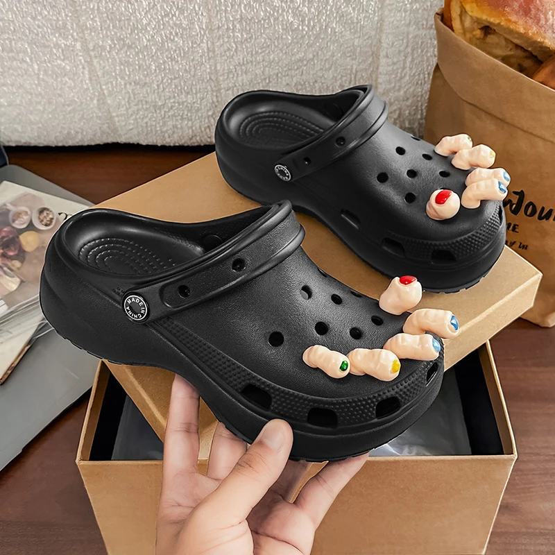 Chunky Platform Clogs Sandals Women Summer Soft Thick Bottom Beach Garden Shoes Woman Slide Non Slip EVA Wedge Slippers
Chunky Platform Clogs Sandals Women Summer Soft Thick Bottom Beach Garden Shoes Woman Slide Non Slip EVA Wedge Slippers