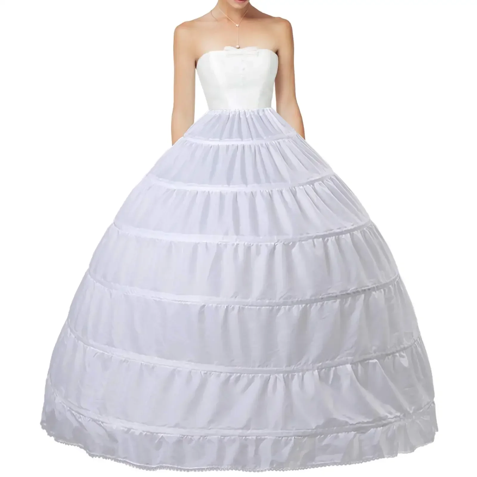Full A-line 6 Hoop Petticoat Crinoline Underskirt Slip Women Petticoat for Wedding Dress
Full A-line 6 Hoop Petticoat Crinoline Underskirt Slip Women Petticoat for Wedding Dress