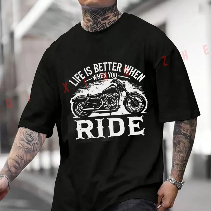 Live Motorcycle Graphic Men's Women Summer 100% Cotton T-shirt Moto Short Sleeved Casual Unisex Tops
Live Motorcycle Graphic Men's Women Summer 100% Cotton T-shirt Moto Short Sleeved Casual Unisex Tops